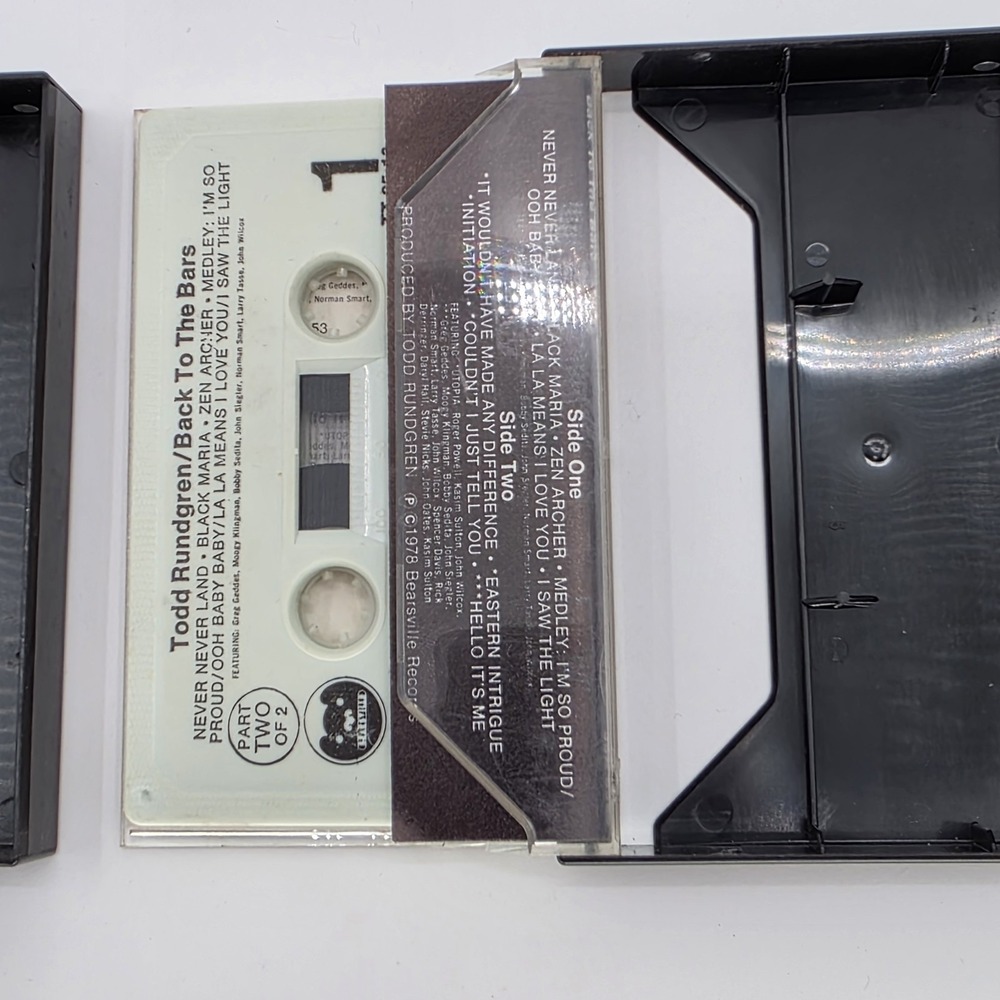 Todd Rundgren Back to the Bars Cassette Tape Double Album Original Press Vintage - Picture 6 of 7